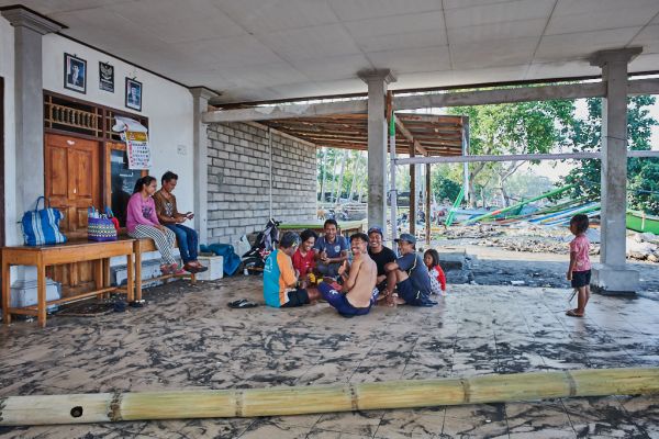 Les pêcheurs de Médéwi sur l' île de Bali
